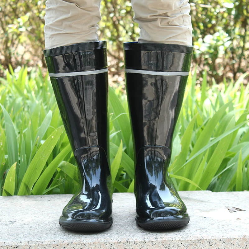 Construction Waterproof Resistant TPR Sole Pvc Rain Boots