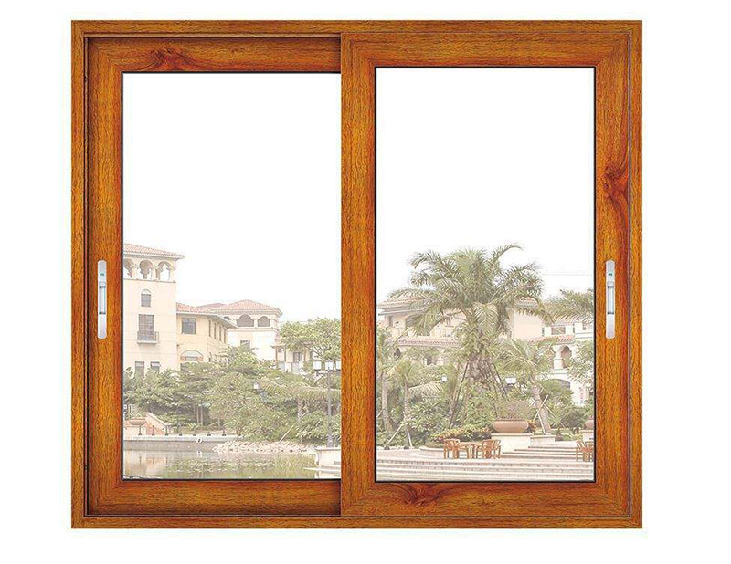 wooden texture sliding windows