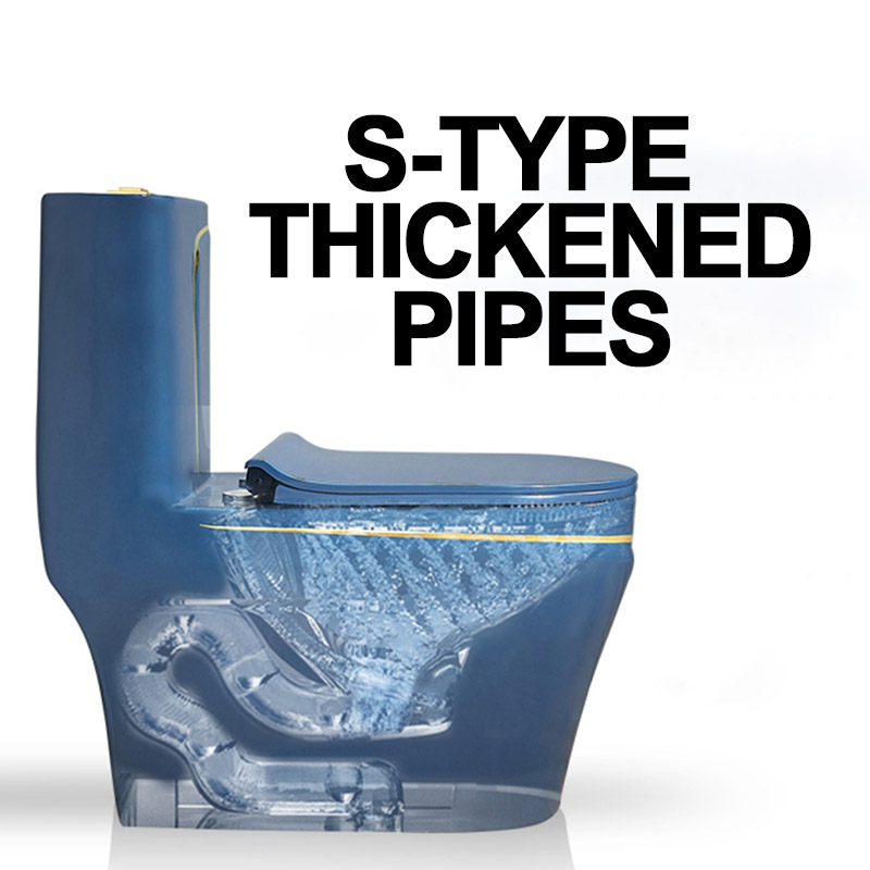 S pipes toilet