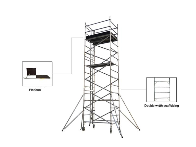 Work Aluminum Scaffolding Tower