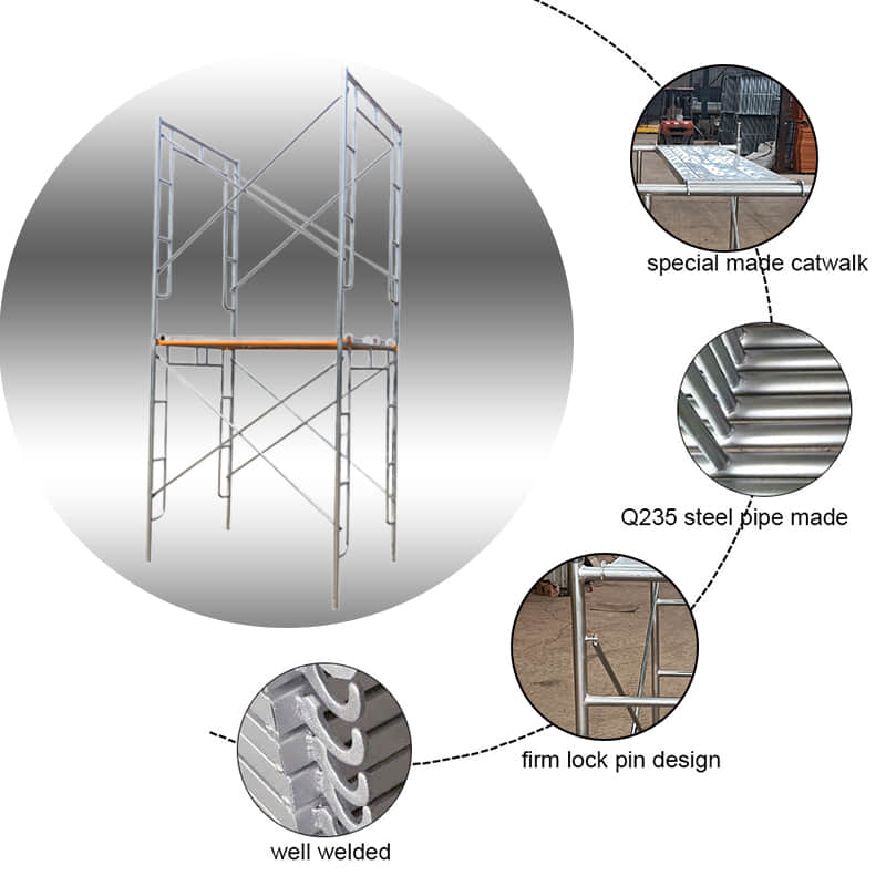 Door steel pipe scaffolding