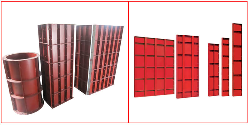 Construction steel metal formwork