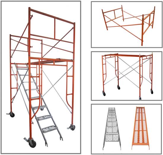 Painted Ladder Frame Scaffold